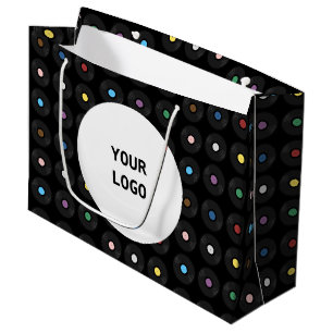 Grand Sac Cadeau Classique du disque de vinyle coloré