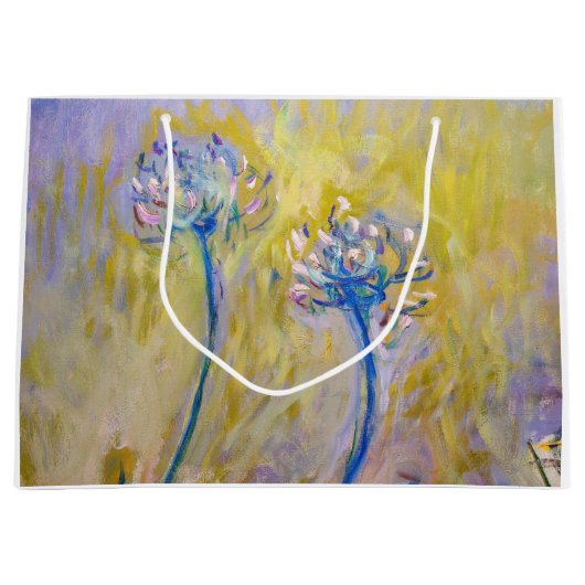 Grand Sac Cadeau Claude Monet - Agapanthus (Devant)
