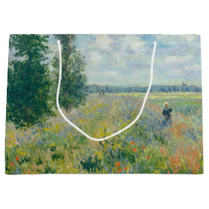 Grand Sac Cadeau Claude Monet - Champs de pavot près d'Argenteuil (