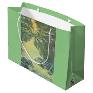 Grand Sac Cadeau Claude Monet Classic Painting, Nénuphar (1907)