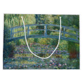Grand Sac Cadeau Claude Monet - Eau Lily étang, Harmonie verte (Dos)