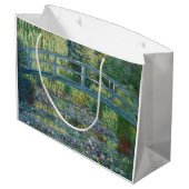 Grand Sac Cadeau Claude Monet - Eau Lily étang, Harmonie verte (Dos Angle)