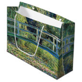 Grand Sac Cadeau Claude Monet - Etang Lily et Pont Japonais (Devant Angle)