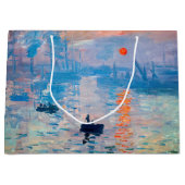 Grand Sac Cadeau Claude Monet - Impression, lever de soleil (Devant)