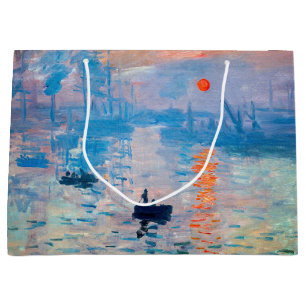 Grand Sac Cadeau Claude Monet - Impression, lever de soleil