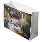 Grand Sac Cadeau Claude Monet - Le déjeuner, panneau décoratif (Dos Angle)