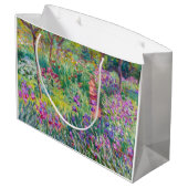 Grand Sac Cadeau Claude Monet - Le jardin d'Iris à Giverny (Dos Angle)