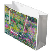 Grand Sac Cadeau Claude Monet - Le jardin d'Iris à Giverny (Devant Angle)