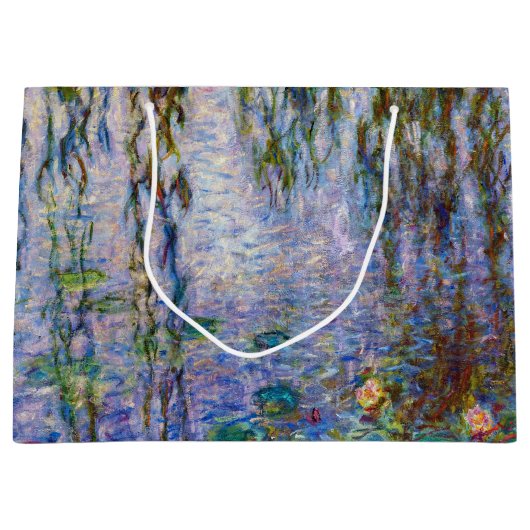 Grand Sac Cadeau Claude Monet - Lys d'eau (Devant)