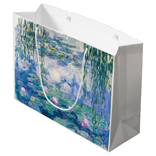 Grand Sac Cadeau Claude Monet - Nénuphars (Dos Angle)