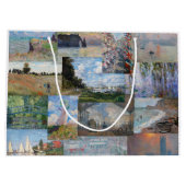 Grand Sac Cadeau Claude Monet - Patchwork de chefs-d'oeuvre (Dos)