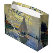 Grand Sac Cadeau Claude Monet - Voilier au Petit-Gennevilliers (Dos Angle)