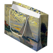 Grand Sac Cadeau Claude Monet - Voilier au Petit-Gennevilliers (Devant Angle)