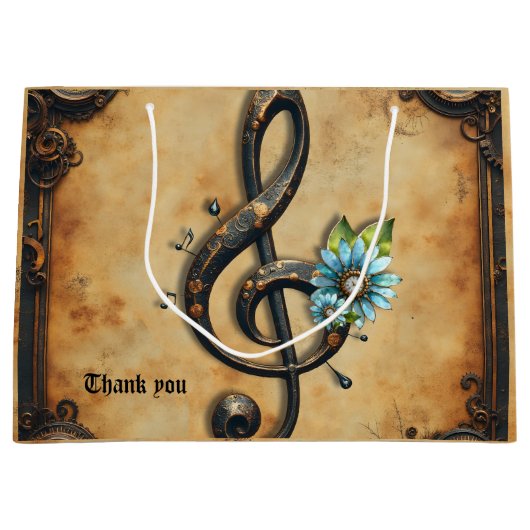 Grand Sac Cadeau Clef mécanique (Devant)