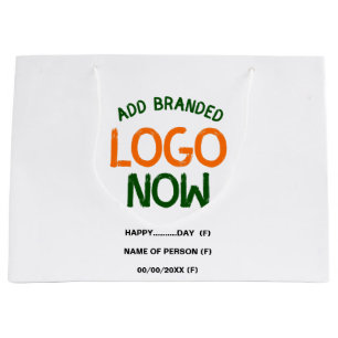 GRAND SAC CADEAU CLIENT SIMPLE CONTEMPORAIN PROPRE BLANC MODE