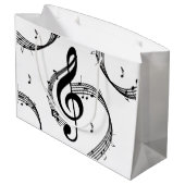 Grand Sac Cadeau Climactic G Clef (Dos Angle)