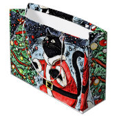 Grand Sac Cadeau Clôture de chat (Dos Angle)