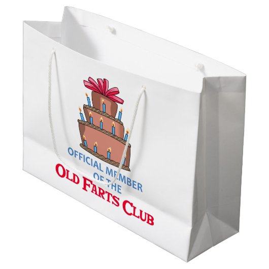 Grand Sac Cadeau Club Old Farts (Devant Angle)