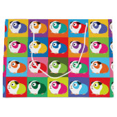 Grand Sac Cadeau Cobayes d'art de bruit (Devant)