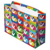 Grand Sac Cadeau Cobayes d'art de bruit (Dos Angle)