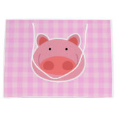 Grand Sac Cadeau  Cochon (Devant)