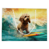 Grand Sac Cadeau Cockapoo Beach Surf Paining (Dos)