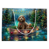 Grand Sac Cadeau Cockapoo Christmas Festive Voyage (Dos)