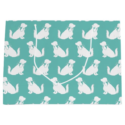 Grand Sac Cadeau Cocker Spaniel Chien Chien Puppy (Devant)