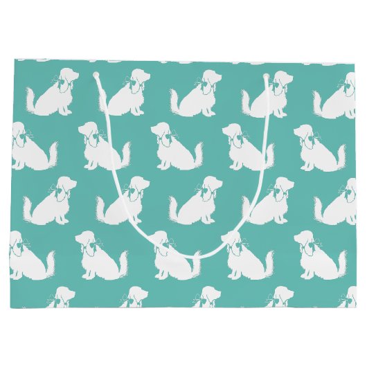 Grand Sac Cadeau Cocker Spaniel Chien Chien Puppy (Dos)