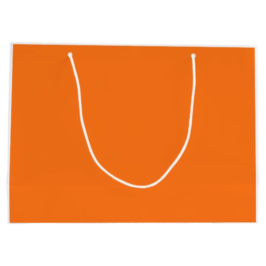 Grand Sac Cadeau Code hexadécimal citrouille FF7518 (Dos)