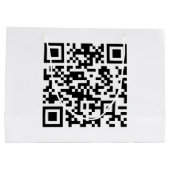 Grand Sac Cadeau Code QR créé instantanément (en entrant votre URL) (Dos)
