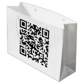 Grand Sac Cadeau Code QR créé instantanément (en entrant votre URL) (Dos Angle)
