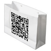 Grand Sac Cadeau Code QR créé instantanément (en entrant votre URL) (Devant Angle)