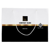 Grand Sac Cadeau Code QR de cadeau pour employé client professionne (Dos)
