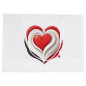 Grand Sac Cadeau Coeur (Dos)