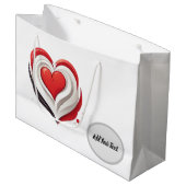 Grand Sac Cadeau Coeur (Devant Angle)