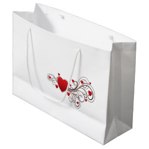 Grand Sac Cadeau Coeur défilé