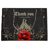 Grand Sac Cadeau Coeur majestueux, romance gothique (Devant)