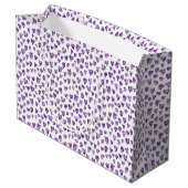 Grand Sac Cadeau Coeur pourpre (Dos Angle)