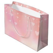 Grand Sac Cadeau Coeur rose (Dos Angle)