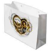 Grand Sac Cadeau Coeur vapeur avec un manomètre (Dos Angle)