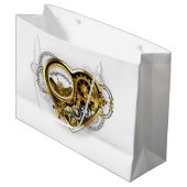 Grand Sac Cadeau Coeur vapeur avec un manomètre (Devant Angle)