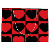 Grand Sac Cadeau Coeurs (Dos)