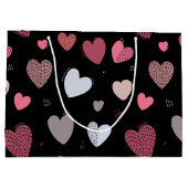 Grand Sac Cadeau Coeurs 2 (Dos)