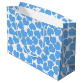 Grand Sac Cadeau Cœurs bleus (Dos Angle)