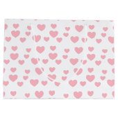 Grand Sac Cadeau Coeurs roses (Dos)