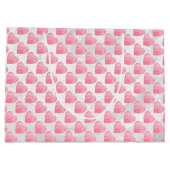 Grand Sac Cadeau Coeurs roses (Dos)