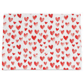 Grand Sac Cadeau Coeurs rouges (Devant)