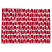 Grand Sac Cadeau Coeurs rouges (Dos)
