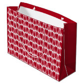 Grand Sac Cadeau Coeurs rouges (Dos Angle)